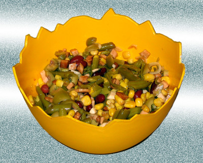Fisolensalat mit Roten Bohnen Rezept