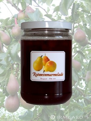 Birnen-Rotwein-Marmelade Rezept