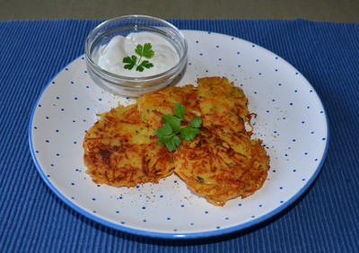 Erdäpfel-Mozzarella-Rösti Rezept