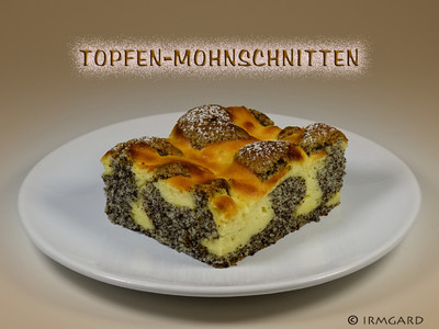 Topfen-Mohnschnitten Rezept