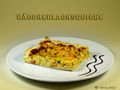 Räucherlachsquiche Rezept