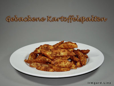 Gebackene Kartoffelspalten  Rezept