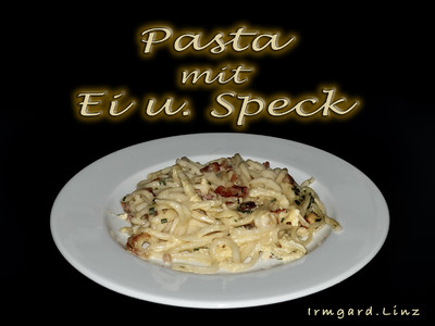 Pasta mit Ei und Speck Rezept