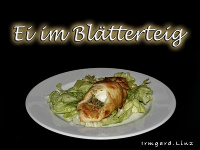 Ei im Blätterteig Rezept