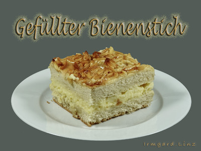 Rezept Gefüllter Bienenstich Gefüllter Bienenstich Rezept
