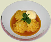 Karamellisierte Ananas  Rezept