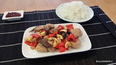Putenfilet mit Cashewnüssen Rezept