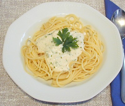 Spaghetti Alfredo Rezept